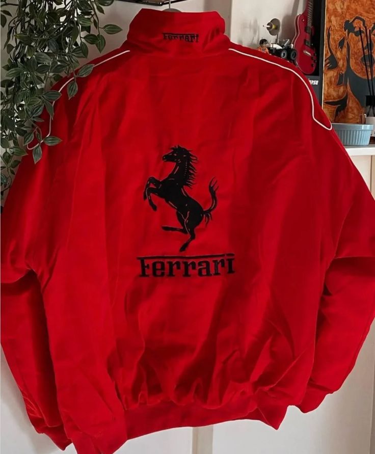 Red Ferrari F1 Racing Jacket Amazing Looking