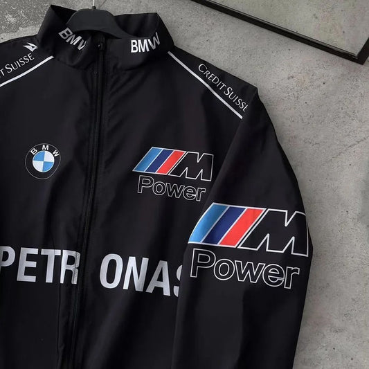 BMW Racing Printed Jacket – Custom Motorsport Design for Men & Women