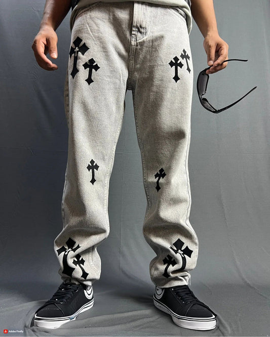 Graphic Baggy Pants for Men & Women | Streetwear Loose Fit Joggers with Prints