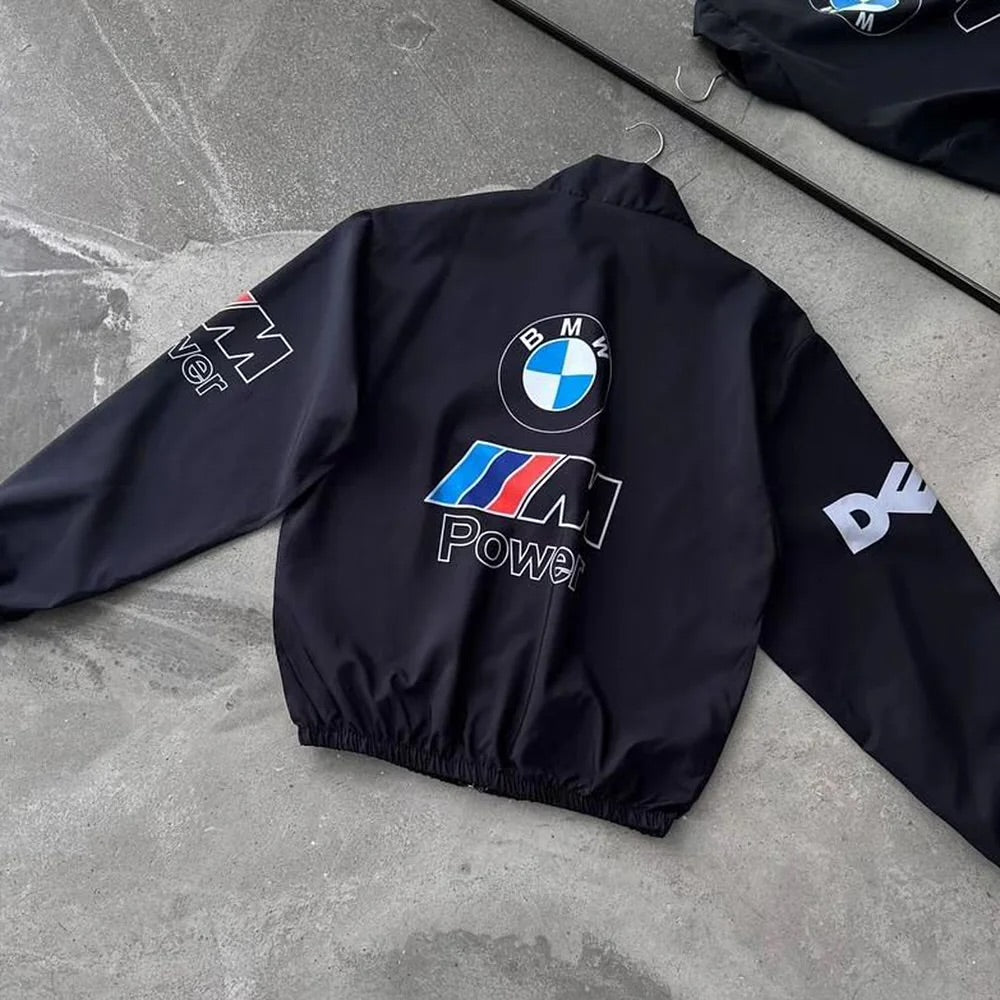 BMW Racing Printed Jacket – Custom Motorsport Design for Men & Women