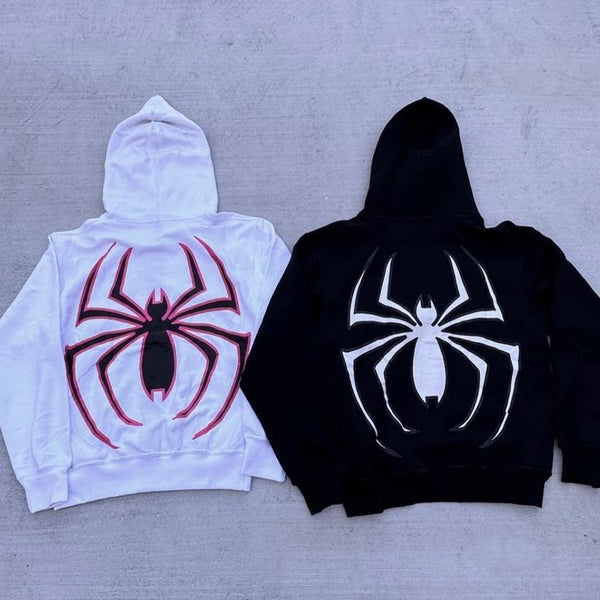 Spider Couple Matching Hoodies – Love in Web Edition