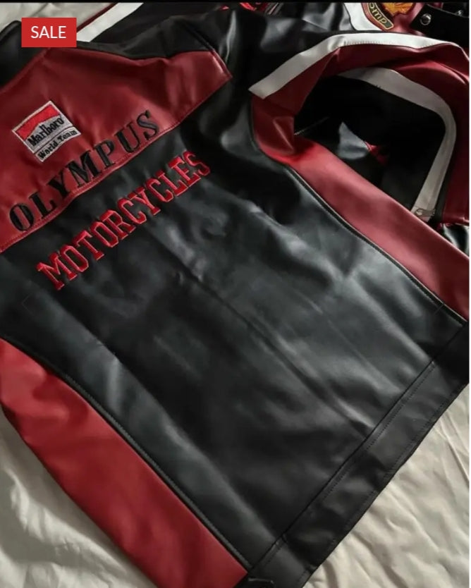 Ferrari F1 Vintage Leather Jacket – Classic Racing