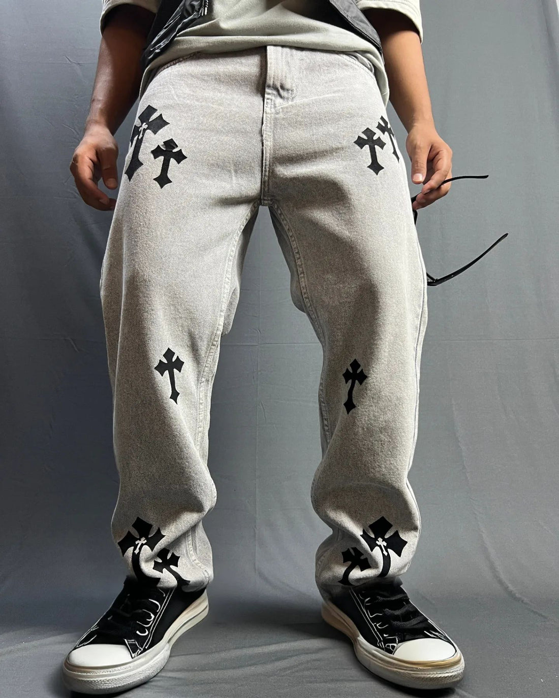 Graphic Baggy Pants for Men & Women | Streetwear Loose Fit Joggers with Prints
