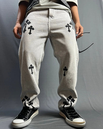 Graphic Baggy Pants for Men & Women | Streetwear Loose Fit Joggers with Prints