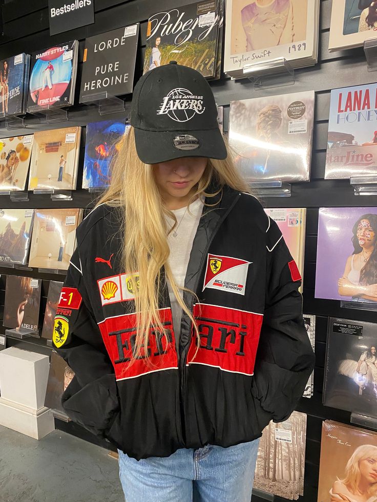 Ferrari F1 Vintage Embroidered Racing Jacket – Classic Motorsport Edition