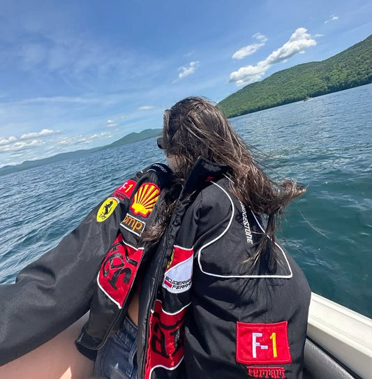 Ferrari Vintage Racing Jacket – Classic F1 Motorsport Jacket, Lightweight & Stylish