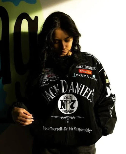 Jack Daniels F1  Racing Jacket || Embroidered Motorsport