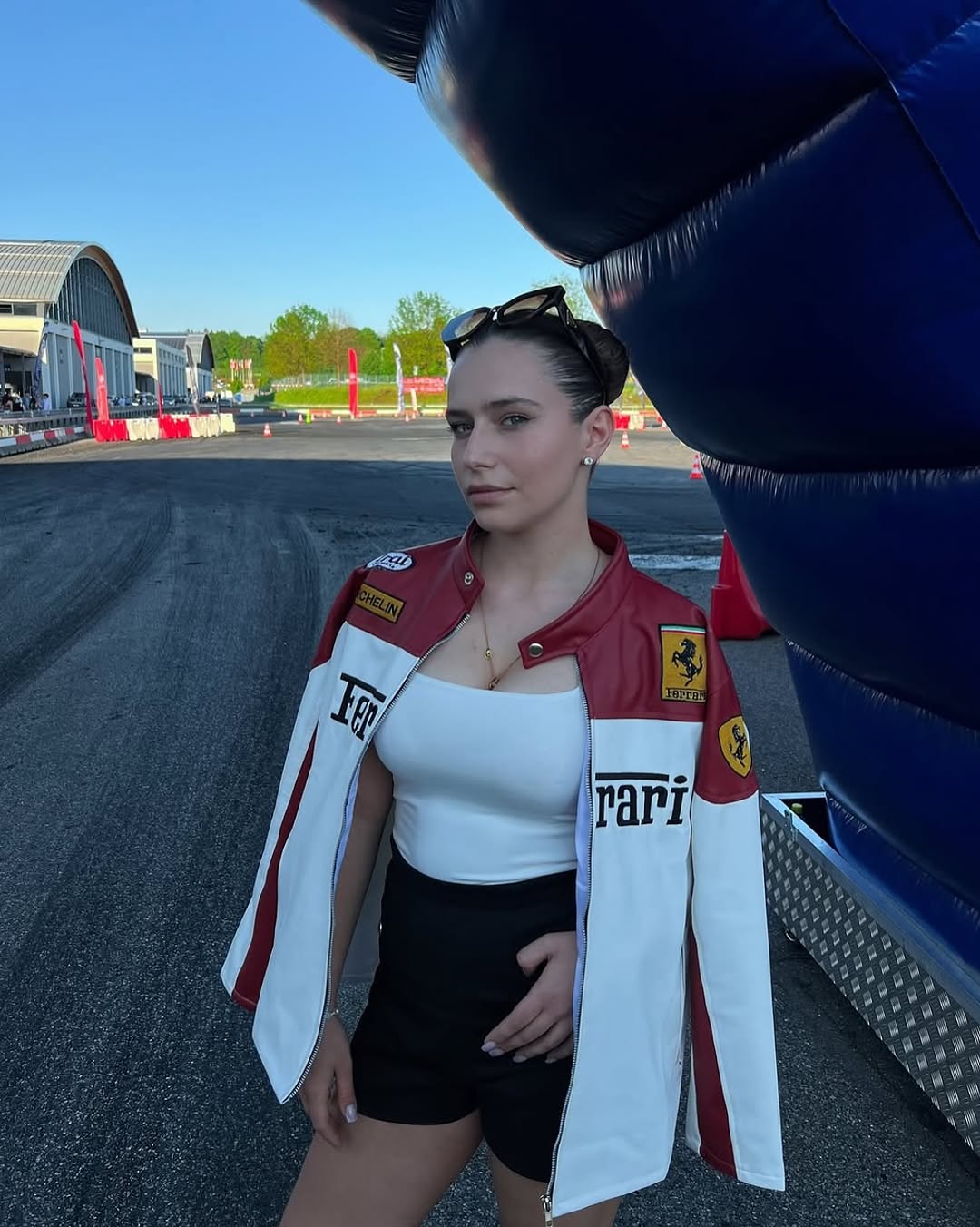 Ferrari F1 Vintage Leather Racing Jacket –  Embroidered Motorsport Jacket, Premium Collectible