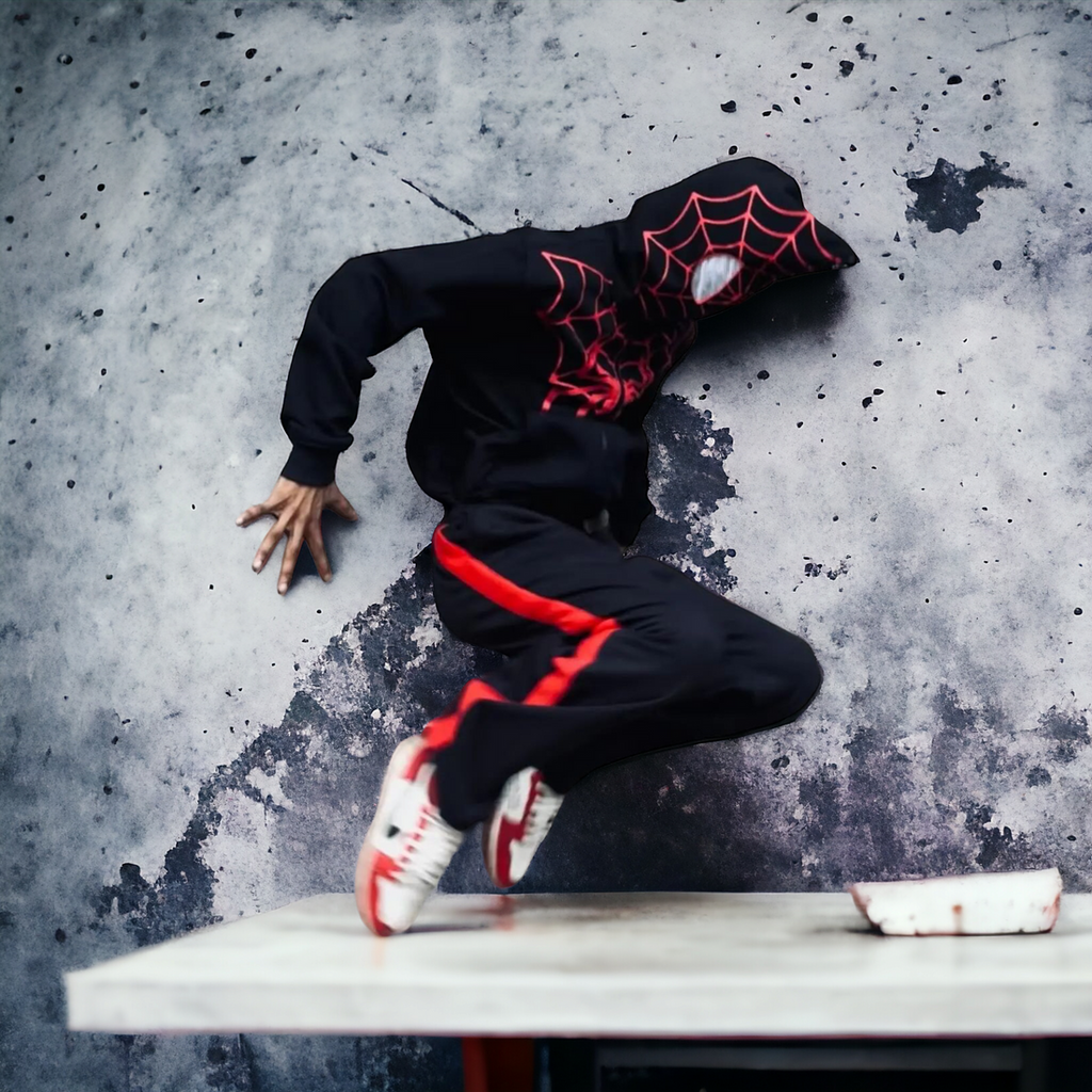 Black Spider Zipper Hoodie | Premium Streetwear Zip-Up Hoodie for Men & Women