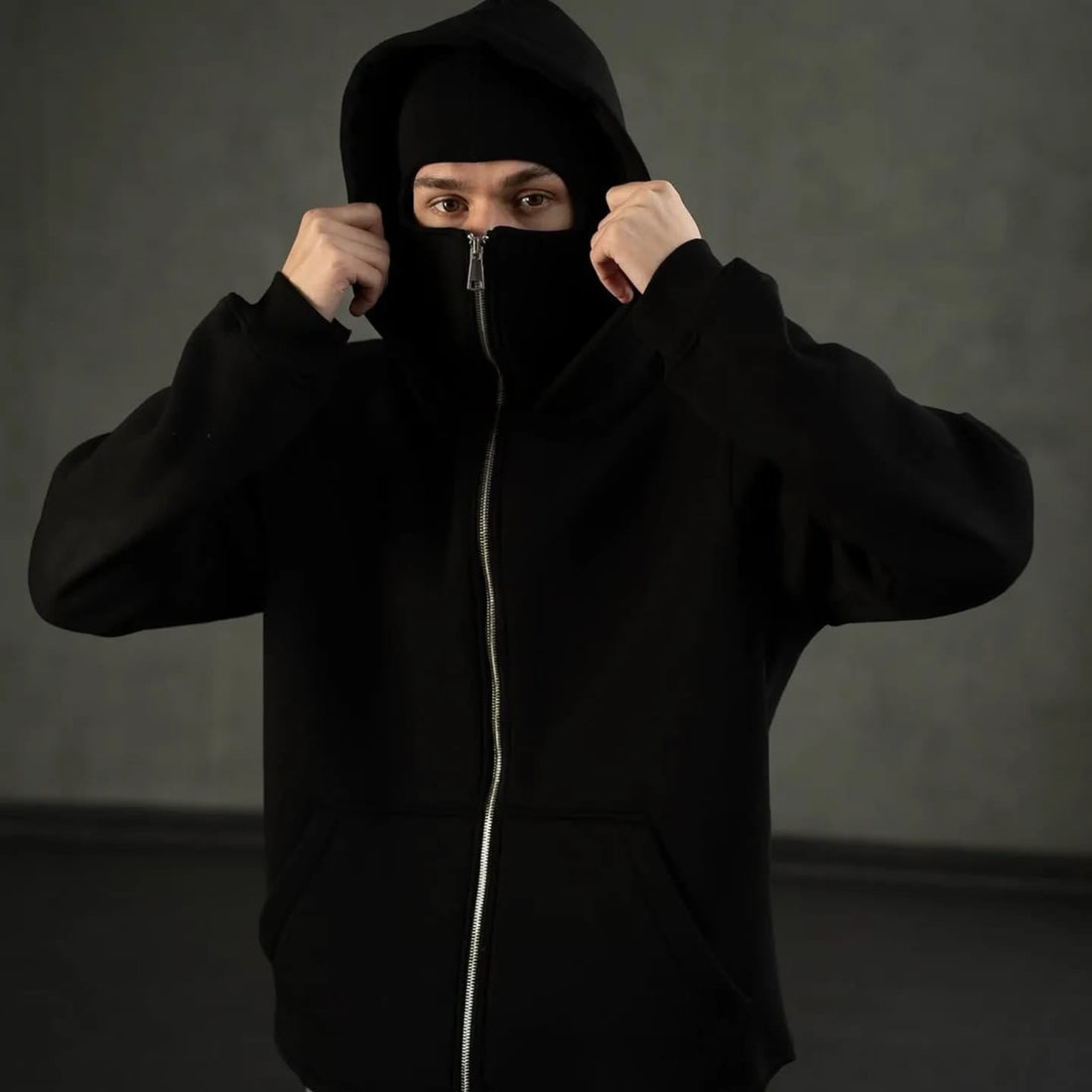 Balaclava Hoodie for Men & Women | Streetwear Winter Hoodie with Face Cover – Premium Fit
