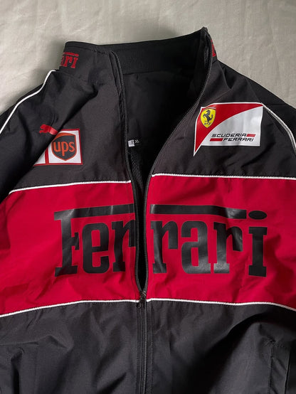 F1 Black Vintage Racing Jacket – Motorsport Inspired Retro Jacket