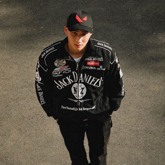 Jack Daniel High-Quality Printed Jacket | Premium Racing Style Jacket for Men & Women