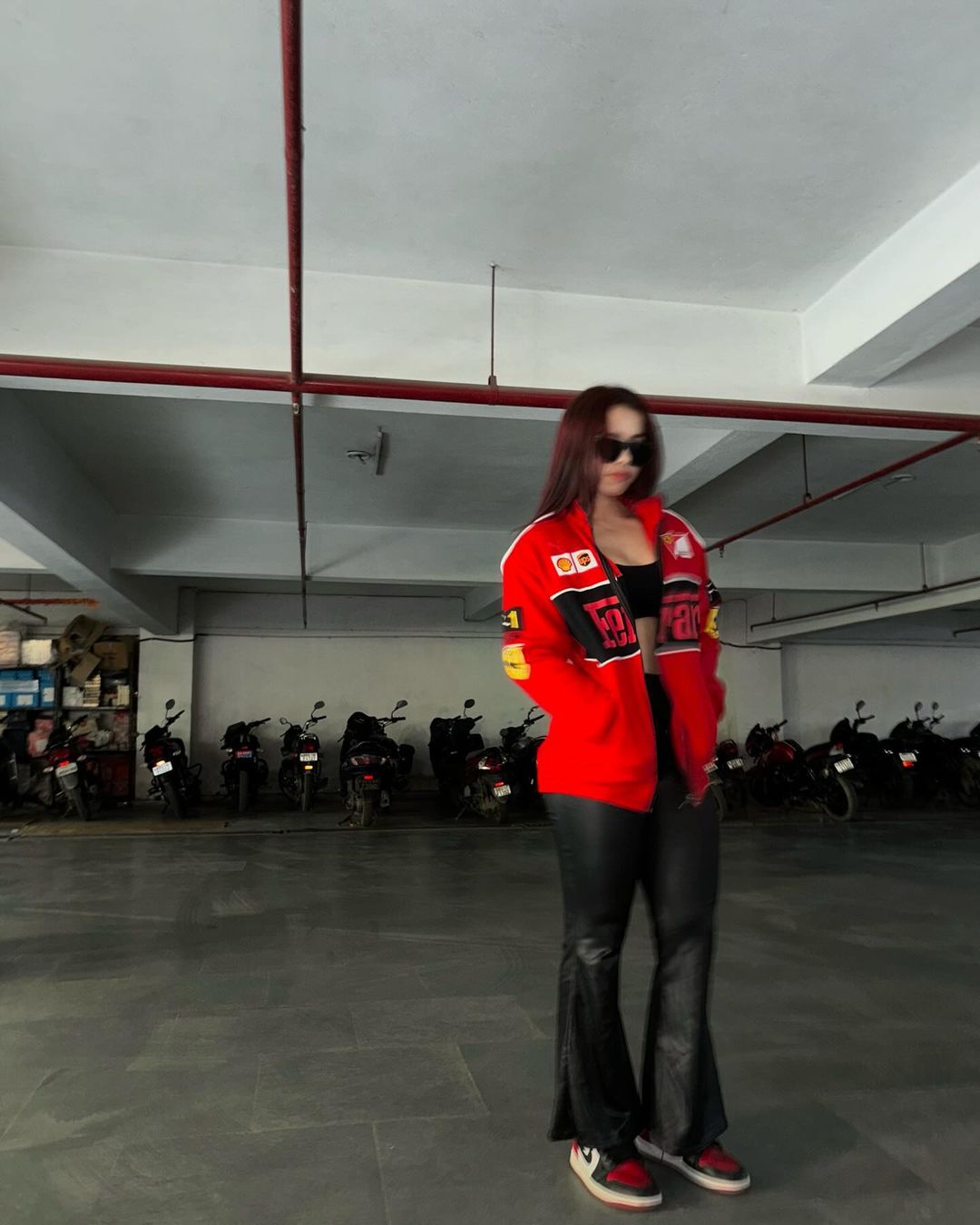 Red F1 Vintage Racing Jacket – Men’s Classic Motorsport Jacket, Retro Streetwear