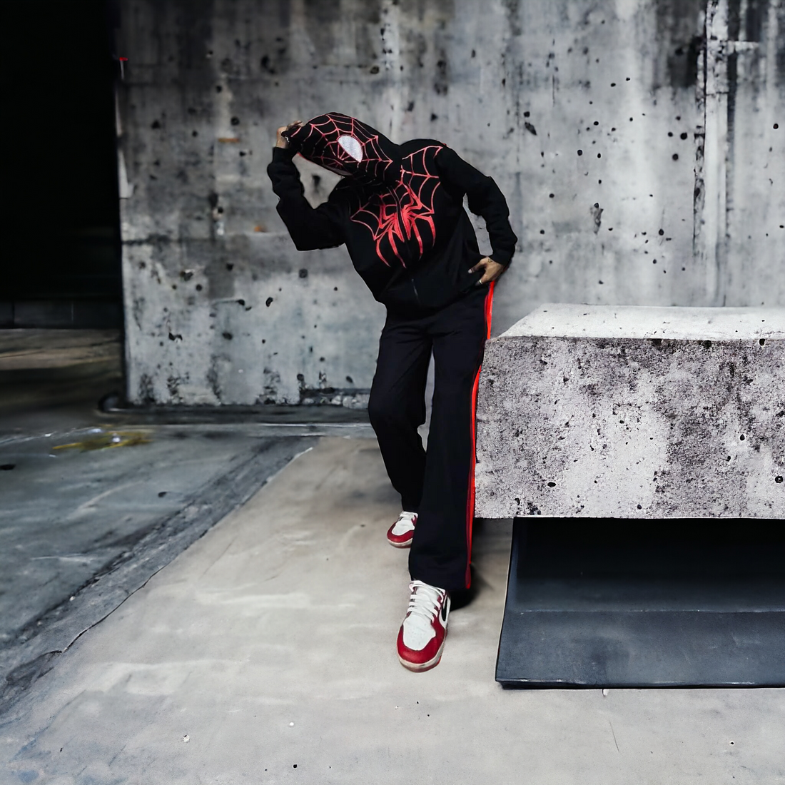 Black Spider Zipper Hoodie | Premium Streetwear Zip-Up Hoodie for Men & Women