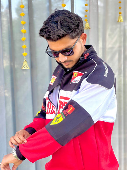 Black Ferrari Jacket & Trio Ferrari Racing Jacket for Men & Women – Premium Motorsport Style by Wear Variety