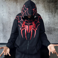 Black Spider Zipper Hoodie | Premium Streetwear Zip-Up Hoodie for Men & Women