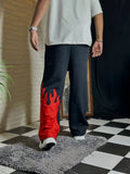 Fire Print Joggers for Men & Women | Unisex Streetwear Flame Jogger Pants