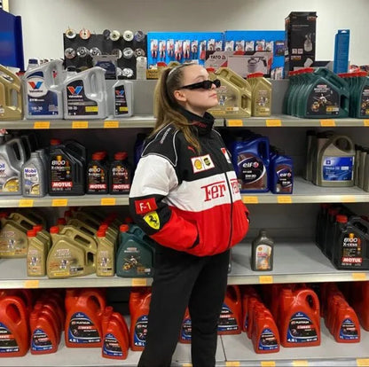 Trio Ferrari F1 Vintage Racing Jacket – Iconic Motorsport Heritage