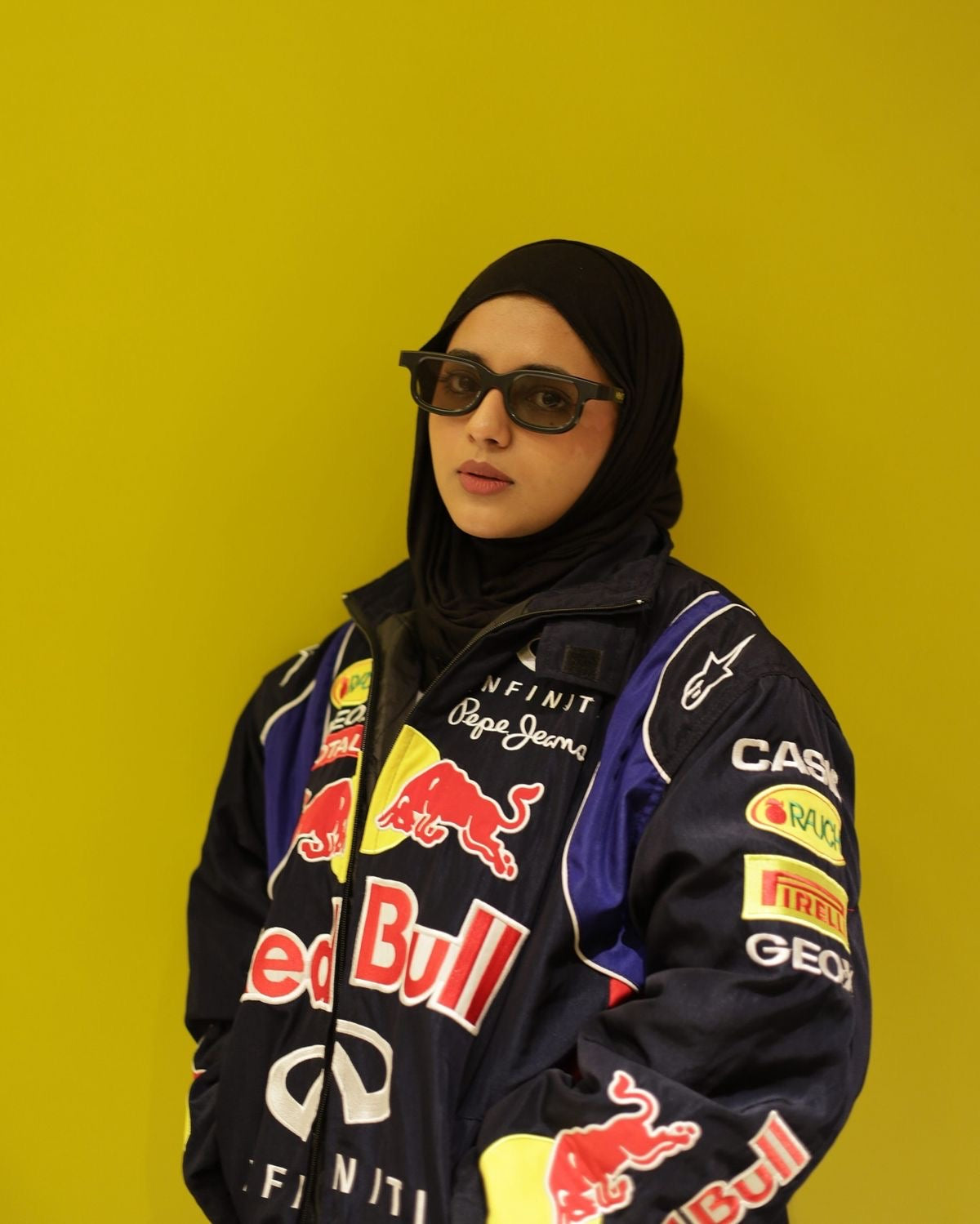 Red Bull Vintage Printed Racing Jacket – Retro Motorsport Jacket, Streetwear Outerwear