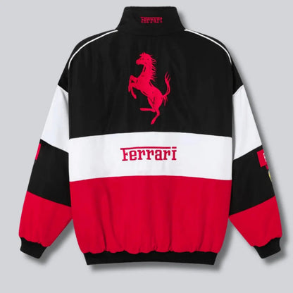Trio Ferrari F1 Vintage Racing Jacket – Iconic Motorsport Heritage